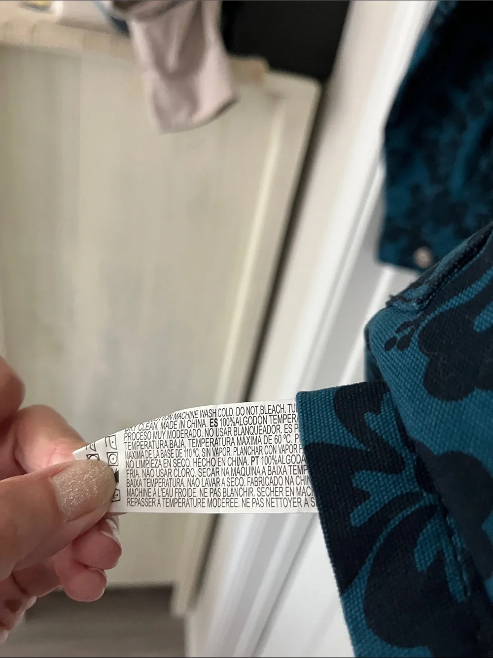 Forever 21 Teal Button-Up Floral Utility Jacket